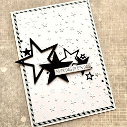 Design5 - 3D Embossingfolder A5 - Stjernehimmel
