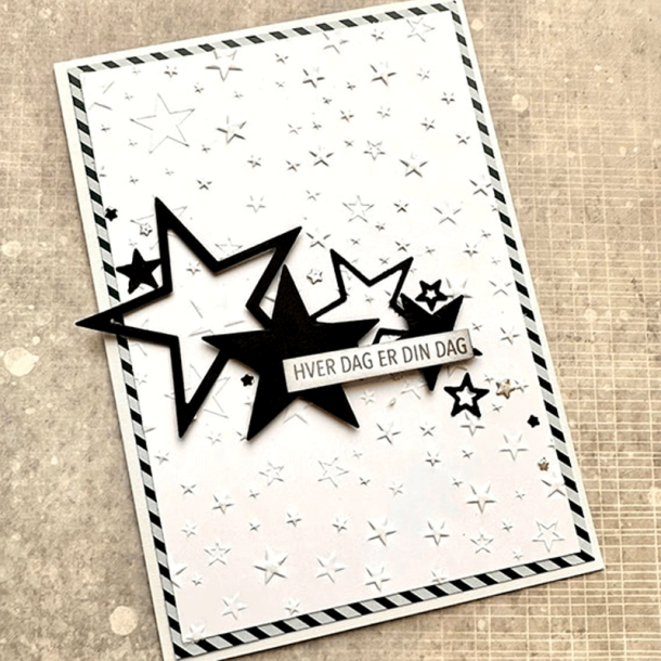 Design5 - 3D Embossingfolder A5 - Stjernehimmel