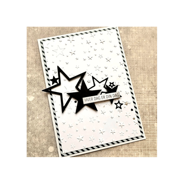 Design5 - 3D Embossingfolder A5 - Stjernehimmel