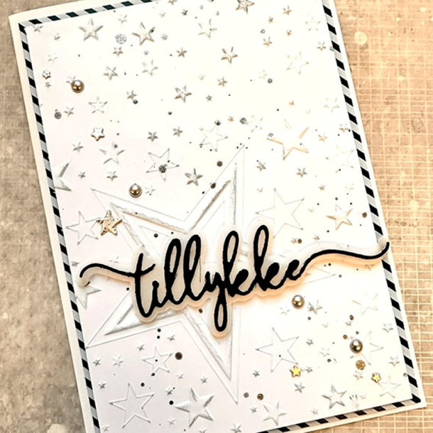 Design5 - 3D Embossingfolder A5 - Stjernehimmel