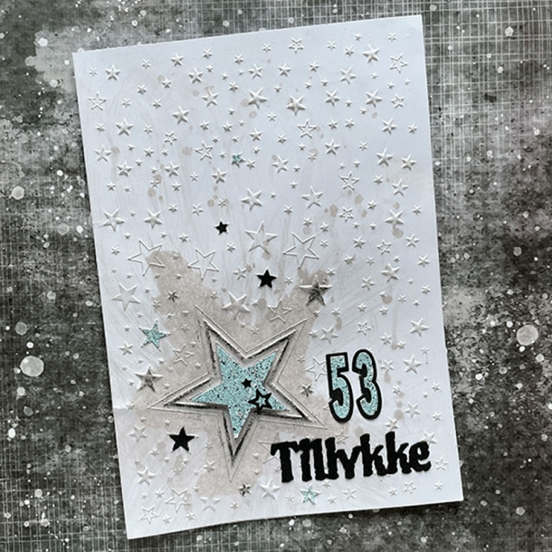 Design5 - 3D Embossingfolder A5 - Stjernehimmel