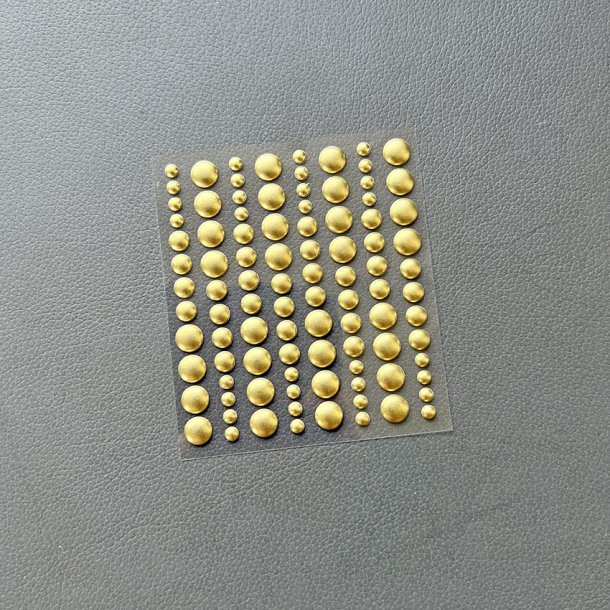 Simple and basic - Enamel Dots - Metallisk Pale guld / Matte -SBA031