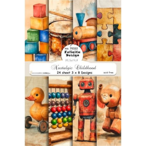 Felicita Design - Blok A6 - Nostalgic Childhood / Nostalgisk barndom