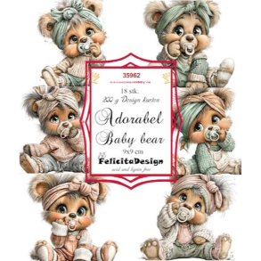 Felicita Design - Toppers - Adorable Baby Bear / Bed�rende babybj�rn