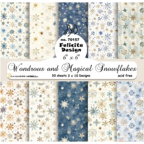 Felicita Design - Blok 6'' - Wondrous and Magical Snowflakes / Vidunderlige og magiske snefnug