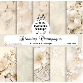 Felicita Design - Blok 6'' - Bloming Champagne / Blomstrende champagne
