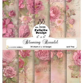 Felicita Design - Blok 6'' - Bloming Rosalil / Blomstrende roser