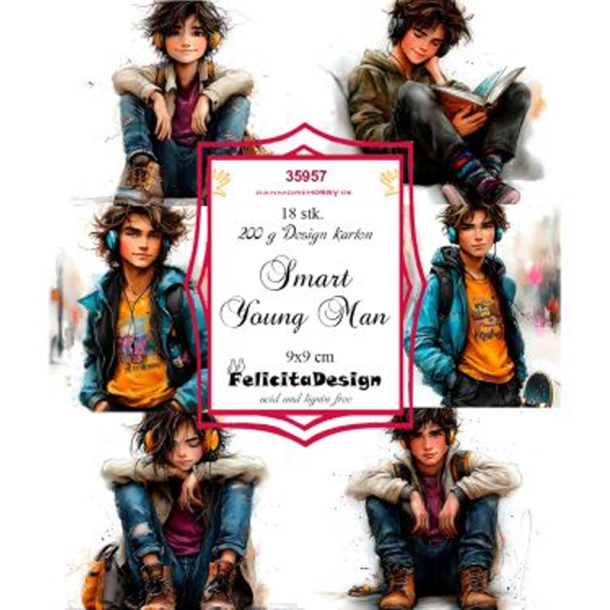 Felicita Design - Toppers - Smart Young Men / Smarte unge m�nd