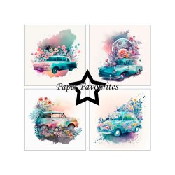 Paper Favourites - Blok 6" - Floral Cars