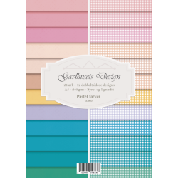 Gavlhusets Design - Blok A5 - Ternet Striber - Pastel