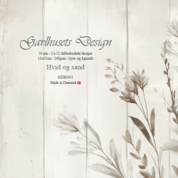 Gavlhusets Design - Blok 6'' - Hvid og sand