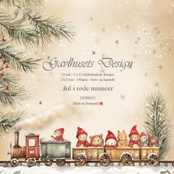 Gavlhusets Design - Blok 6'' - Jule i rde nuancer