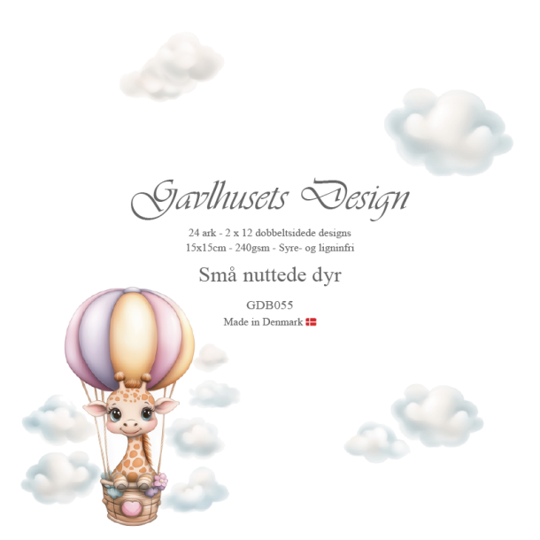 Gavlhusets Design - Blok 6'' - Sm nuttede dyr