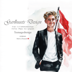 Gavlhusets Design - Blok 6'' - Konfirmation - Drenge