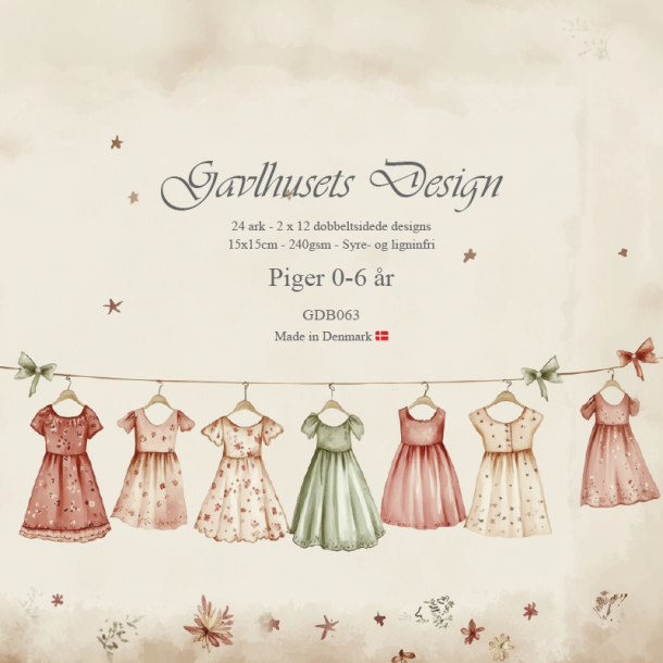 Gavlhusets Design - Blok 6'' - Piger 0-6 �r