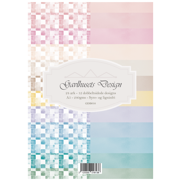 Gavlhusets Design - Blok A5 - Akvarel Tern - Pastel