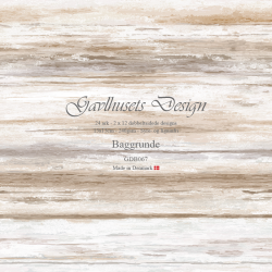 Gavlhusets Design - Blok 6'' - Baggrunde