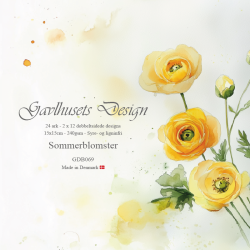 Gavlhusets Design - Blok 6'' - Sommerblomster