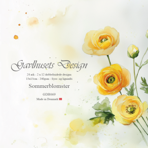 Gavlhusets Design - Blok 6'' - Sommerblomster