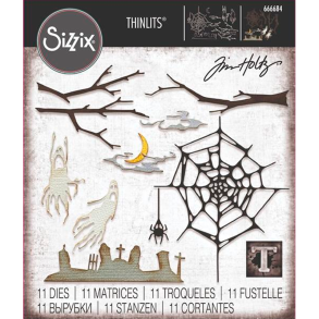 Tim Holtz / Sizzix - Thinlits die - Vault - Fright Night - 666684