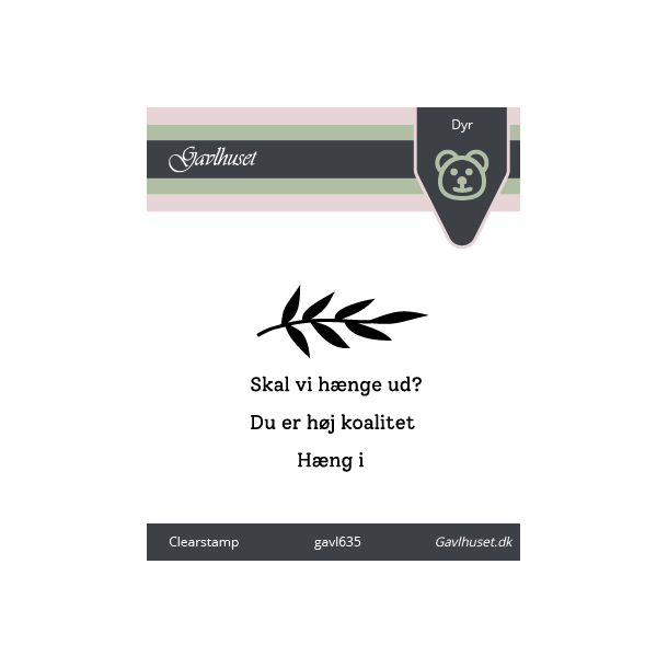 Gavlhusets Design - Stempel - Koala