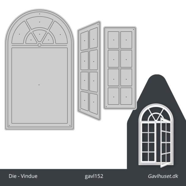 Gavlhusets Design - Die - Vindue