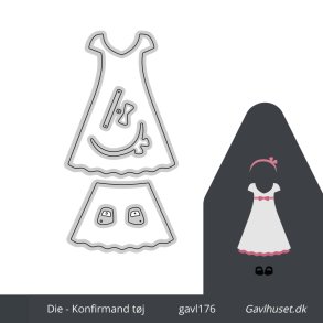 Gavlhusets Design - Die - Kirstine konfirmand