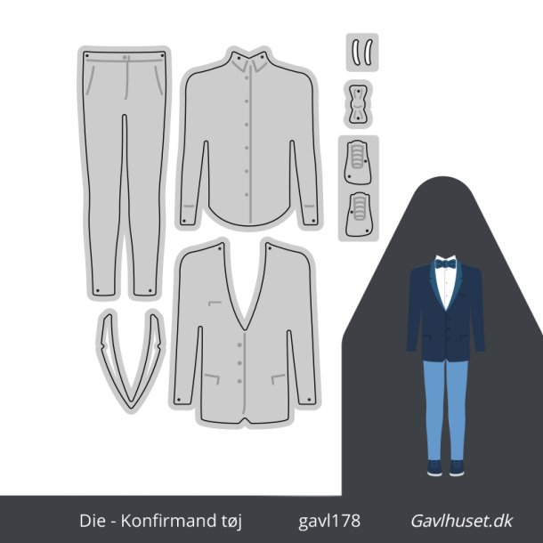Gavlhusets Design - Die - Michael konfirmand