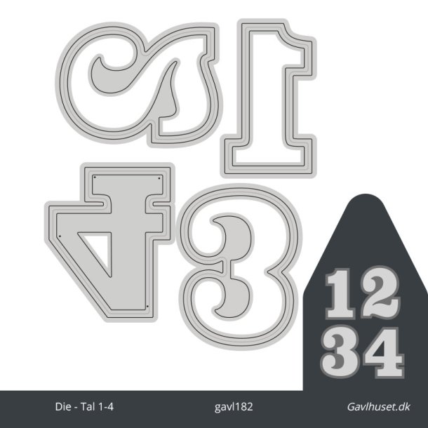 Gavlhusets Design - Die - Tal 1-4
