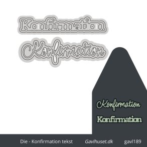 Gavlhusets Design - Die - konfirmation tekst