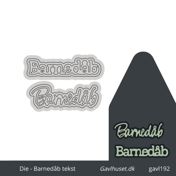 Gavlhusets Design - Die - Barnedb tekst