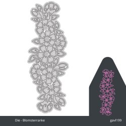 Gavlhusets Design - Die - Servietring blomster