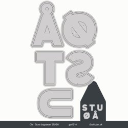 Gavlhusets Design - Die - STU store bogstaver