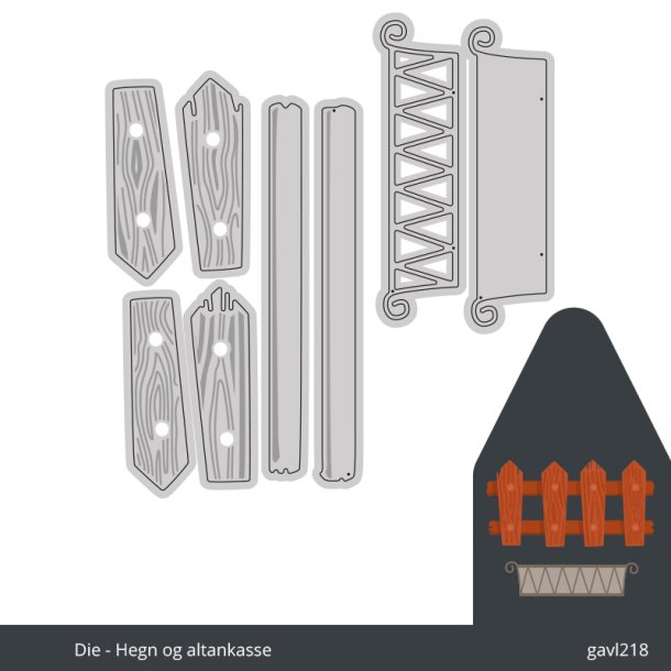 Gavlhusets Design - Die - Hegn og altankasse
