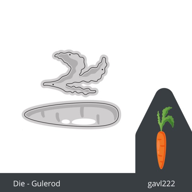 Gavlhusets Design - Die - Gulerod