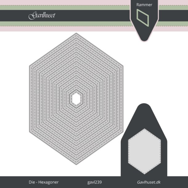Gavlhusets Design - Die - Hexagoner