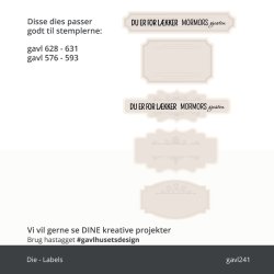 Gavlhusets Design - Die - Labels