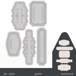 Gavlhusets Design - Die - Labels
