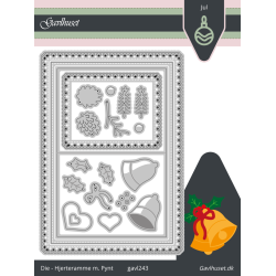 Gavlhusets Design - Die - Hjerteramme m. pynt