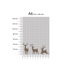 Gavlhusets Design - Die - Hjorte Silhouetter