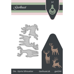 Gavlhusets Design - Die - Hjorte Silhouetter