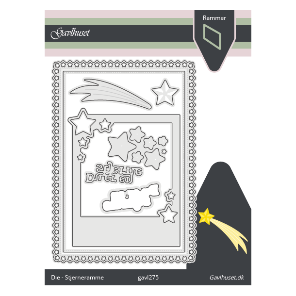 Gavlhusets Design - Die - Stjerneramme