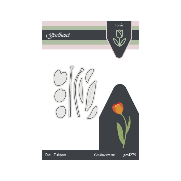 Gavlhusets Design - Die - Tulipan