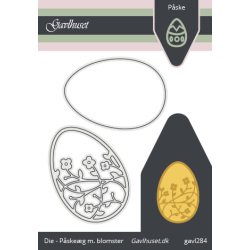 Gavlhusets Design - Die - Pskeg med blomster
