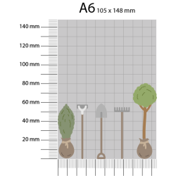 Gavlhusets Design - Die - Tr og busk med redskaber