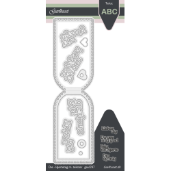 Gavlhusets Design - Die - Hjertetag med tekster