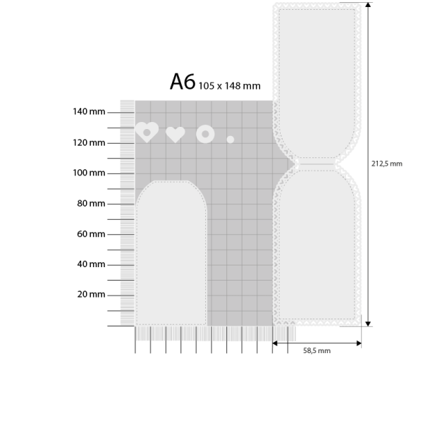 Gavlhusets Design - Die - Hjertetag med tekster