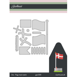 Gavlhusets Design - Die - Flag med stakit