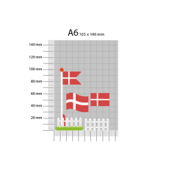 Gavlhusets Design - Die - Flag med stakit