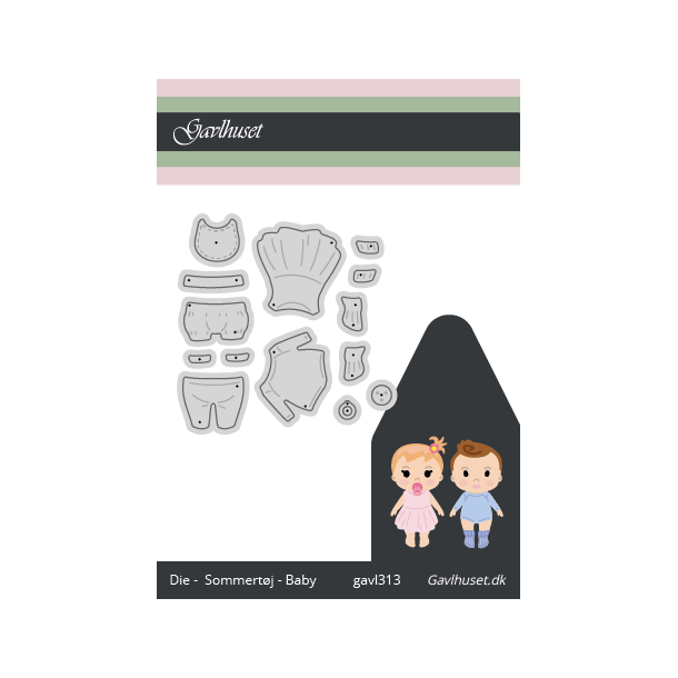 Gavlhusets Design - Die - Babytjst - Emma/Emil